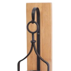 Kirkland's Home Sconces-Matte Poplar Wood Sconce