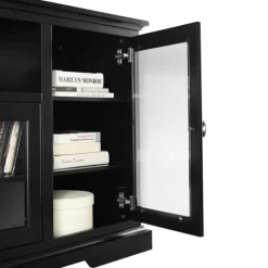 Kirkland's Home Tv Stands & Media Consoles-Matte Wood Highboy Tv Stand