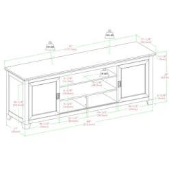 Kirkland's Home Tv Stands & Media Consoles-Matte Wood Sliding Doors Media Console