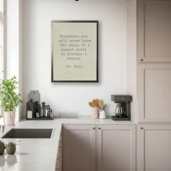 Kirkland's Home Framed Art-Memory Dr. Seuss Quote Framed Art Print