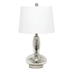 Kirkland's Home Table Lamps-Mercury Glass Curvy Table Lamp
