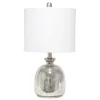 Kirkland's Home Table Lamps-Mercury Hammered Glass Shade Table Lamp