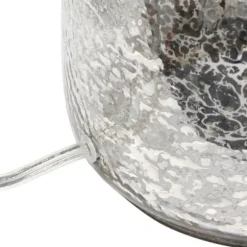 Kirkland's Home Table Lamps-Mercury Hammered Glass Shade Table Lamp