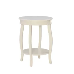 Kirkland's Home Accent & End Tables-Merryweather Off White Accent Table