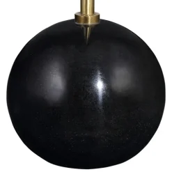 Kirkland's Home Accent & End Tables-Metal & Round Black Base Cocktail Table