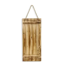 Kirkland's Home Wall Storage-Metal And Wood 2-Tier Mail Holder Wall Plaque