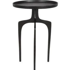 Kirkland's Home Accent & End Tables-Metal Arched Legs Side Table