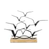 Kirkland's Home Statues & Figurines-Metal Birds In Flight Tabletop Sculpture