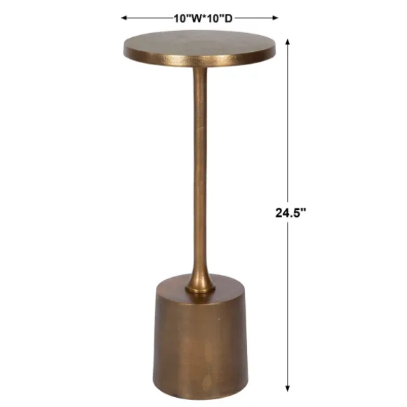 Kirkland's Home Accent & End Tables-Metal Cylinder Base Cocktail Table