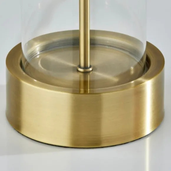 Kirkland's Home Table Lamps-Metal Dome And Clear Glass Table Lamp