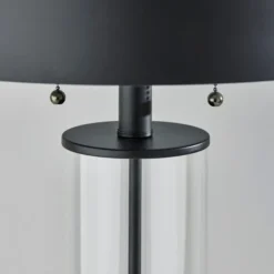 Kirkland's Home Table Lamps-Metal Dome And Clear Glass Table Lamp
