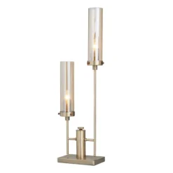 Kirkland's Home Table Lamps-Metal Double Stem Table Lamp