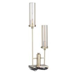 Kirkland's Home Table Lamps-Metal Double Stem Table Lamp