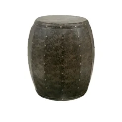 Kirkland's Home Accent & End Tables-Metal Drum Kagen Accent Table