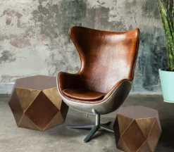 Kirkland's Home Coffee Tables-Metal Hexagon 2-Pc. Coffee Table Set