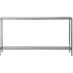 Kirkland's Home Console Tables-Metal Mirrored Top Slim Console Table