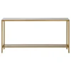Kirkland's Home Console Tables-Metal Mirrored Top Slim Console Table