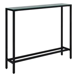 Kirkland's Home Console Tables-Metal Mirrored Top Slim Console Table