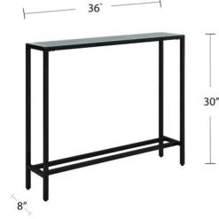 Kirkland's Home Console Tables-Metal Mirrored Top Slim Console Table