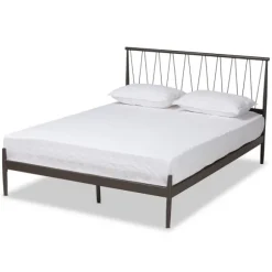 Kirkland's Home Beds & Headboards-Metal Open Headboard Full Platform Bed