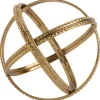 Kirkland's Home Statues & Figurines-Metal Patterened Orb