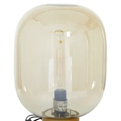 Kirkland's Home Table Lamps-Metal White Marble Mushroom Shade Table Lamp