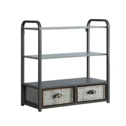 Kirkland's Home Wall Storage-Metal With 2-Drawers Rustic Wall Cabinet