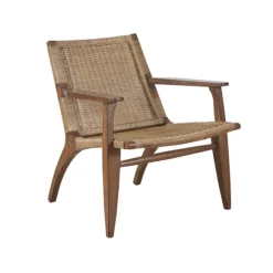 Kirkland's Home Accent Chairs-Mid-Century Modern Rattan Accent Chair