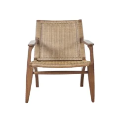 Kirkland's Home Accent Chairs-Mid-Century Modern Rattan Accent Chair