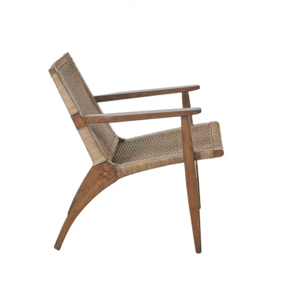 Kirkland's Home Accent Chairs-Mid-Century Modern Rattan Accent Chair