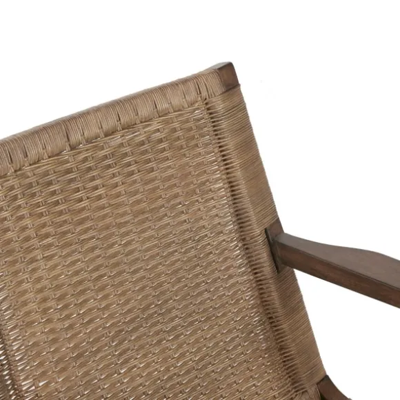 Kirkland's Home Accent Chairs-Mid-Century Modern Rattan Accent Chair