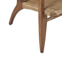 Kirkland's Home Accent Chairs-Mid-Century Modern Rattan Accent Chair