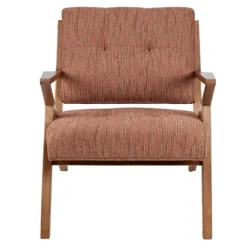 Kirkland's Home Accent Chairs-Mid-Century Pecan Finish Accent Chair