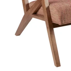 Kirkland's Home Accent Chairs-Mid-Century Pecan Finish Accent Chair
