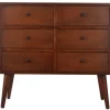 Kirkland's Home Dressers & Chests-Mid-Century Six Drawer Accent Chest