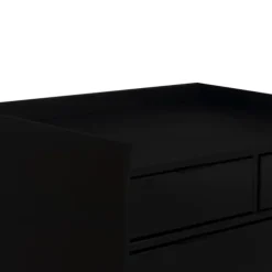 Kirkland's Home Dressers & Chests-Midnight Solid Wood Pull Tab Dresser