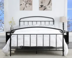 Kirkland's Home Beds & Headboards-Midnight Vintage Arch Queen Bed Frame