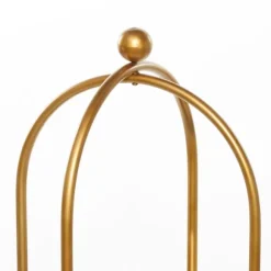 Kirkland's Home Bookshelves-Mirrored Two-Tier Cage Shelf