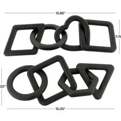 Kirkland's Home Statues & Figurines-Mixed Shapes Chain Sculptures, Set Of 2