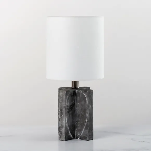 Kirkland's Home Table Lamps-Mod Marbled Gray Table Lamp