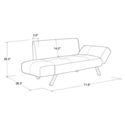 Kirkland's Home Sofas & Loveseats-Mod Wing Arm Convertible Sofa