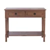 Kirkland's Home Console Tables-Modern Carved Accent Console Table