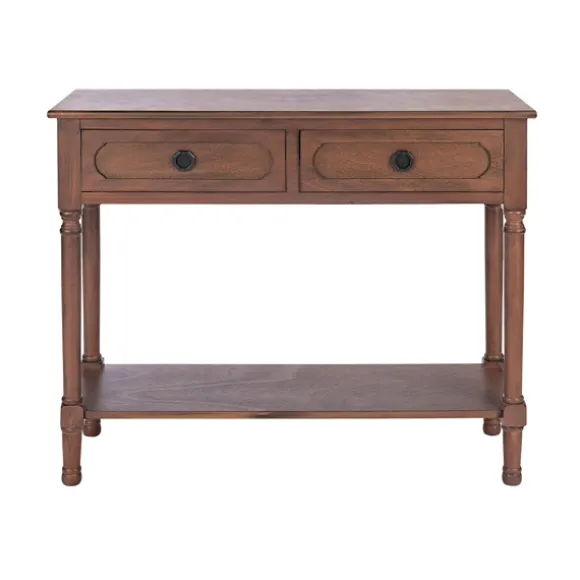 Kirkland's Home Console Tables-Modern Carved Accent Console Table