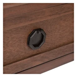 Kirkland's Home Console Tables-Modern Carved Accent Console Table