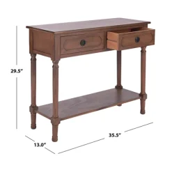 Kirkland's Home Console Tables-Modern Carved Accent Console Table