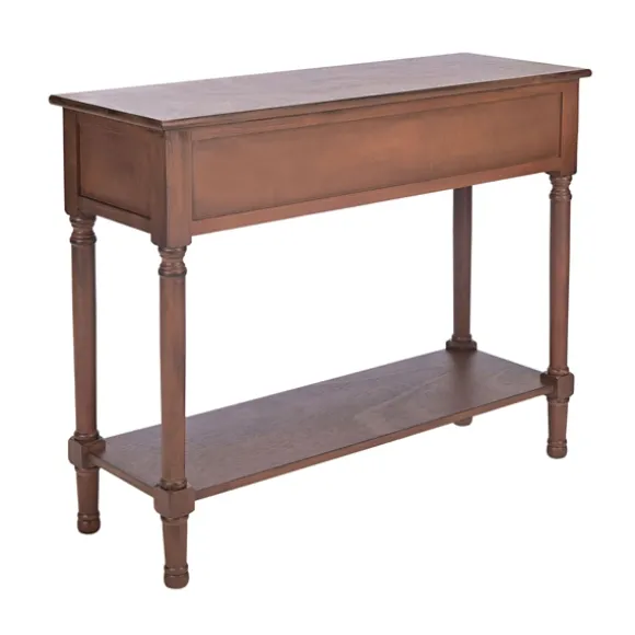 Kirkland's Home Console Tables-Modern Carved Accent Console Table