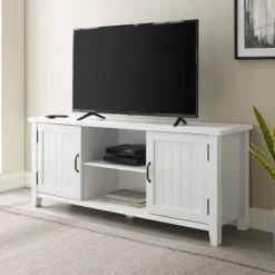 Kirkland's Home Tv Stands & Media Consoles-Modern Farmhouse 2-Door Tv Stand