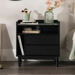 Kirkland's Home Nightstands-Modern Frame Wood Nightstand
