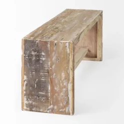 Kirkland's Home Benches & Ottomans-Modern Reclaimed Wood Bench