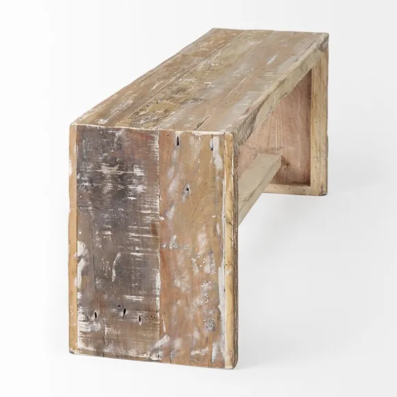 Kirkland's Home Benches & Ottomans-Modern Reclaimed Wood Bench